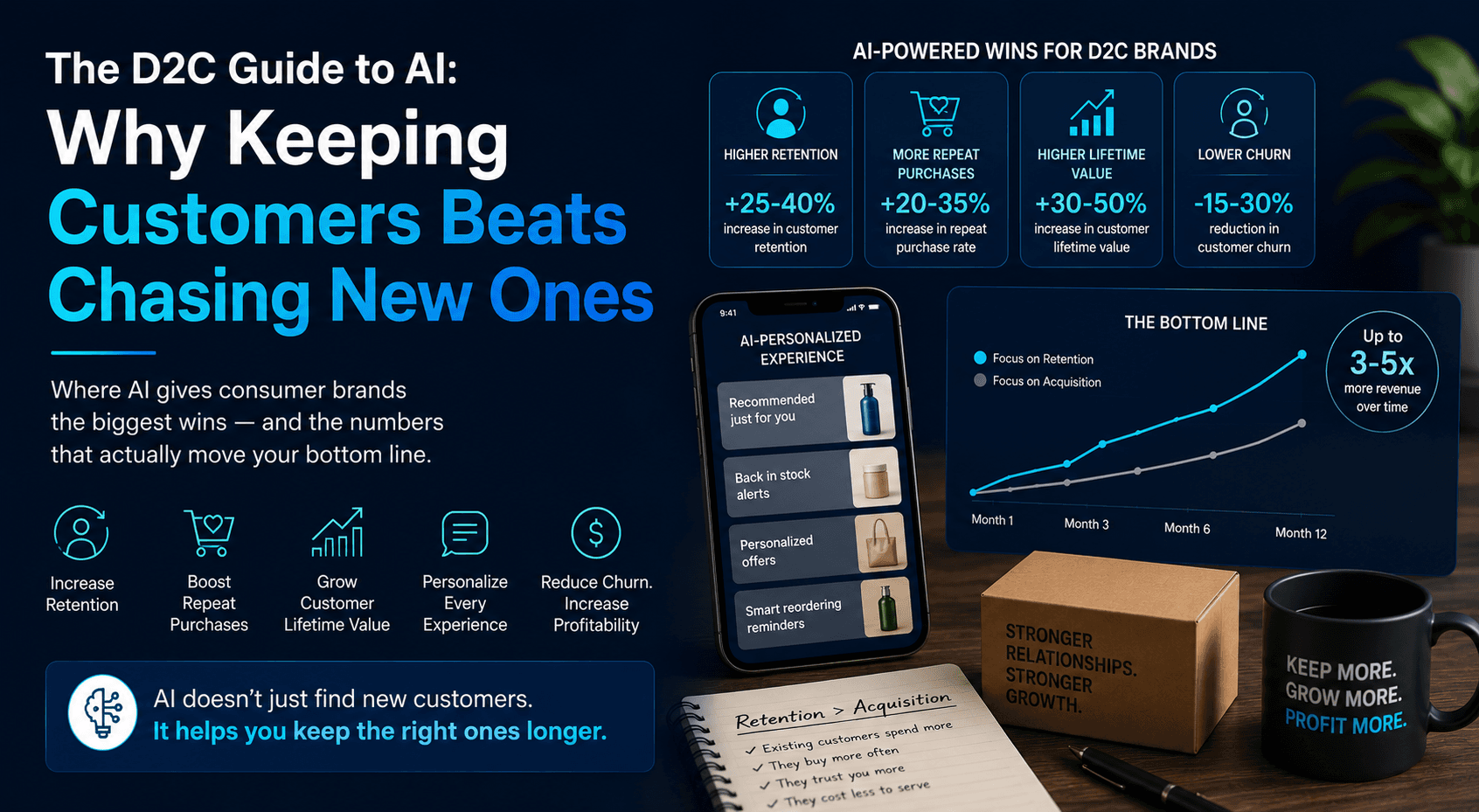 The D2C guide to AI: why keeping customers beats chasing new ones